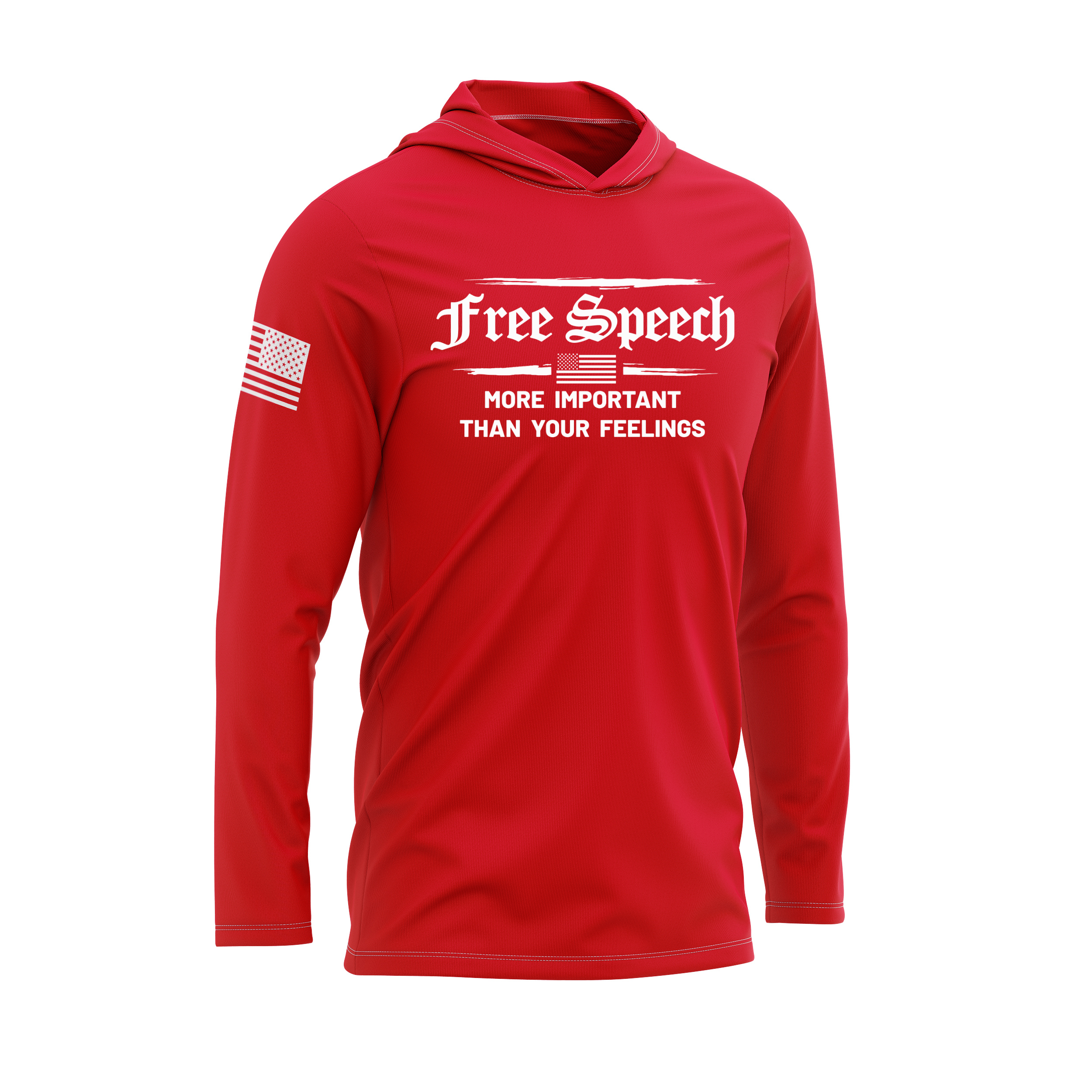 Free Speech SPF30 Patriotic Performance Hoodie