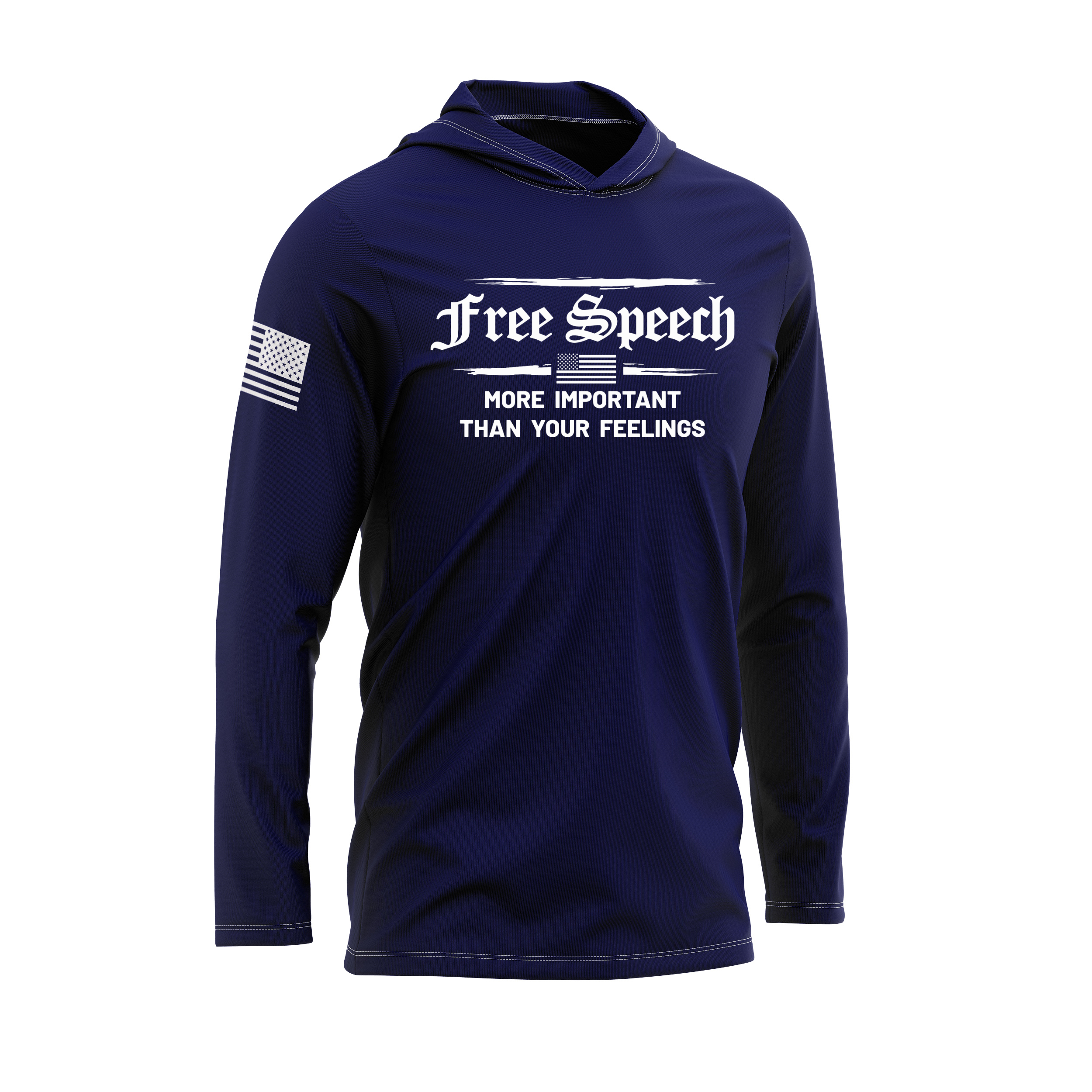 Free Speech SPF30 Patriotic Performance Hoodie