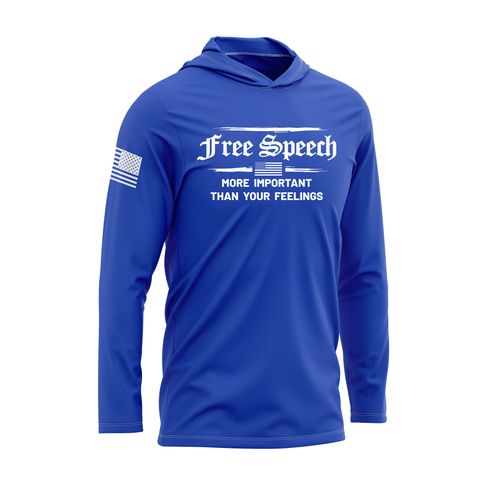 Free Speech SPF30 Patriotic Performance Hoodie