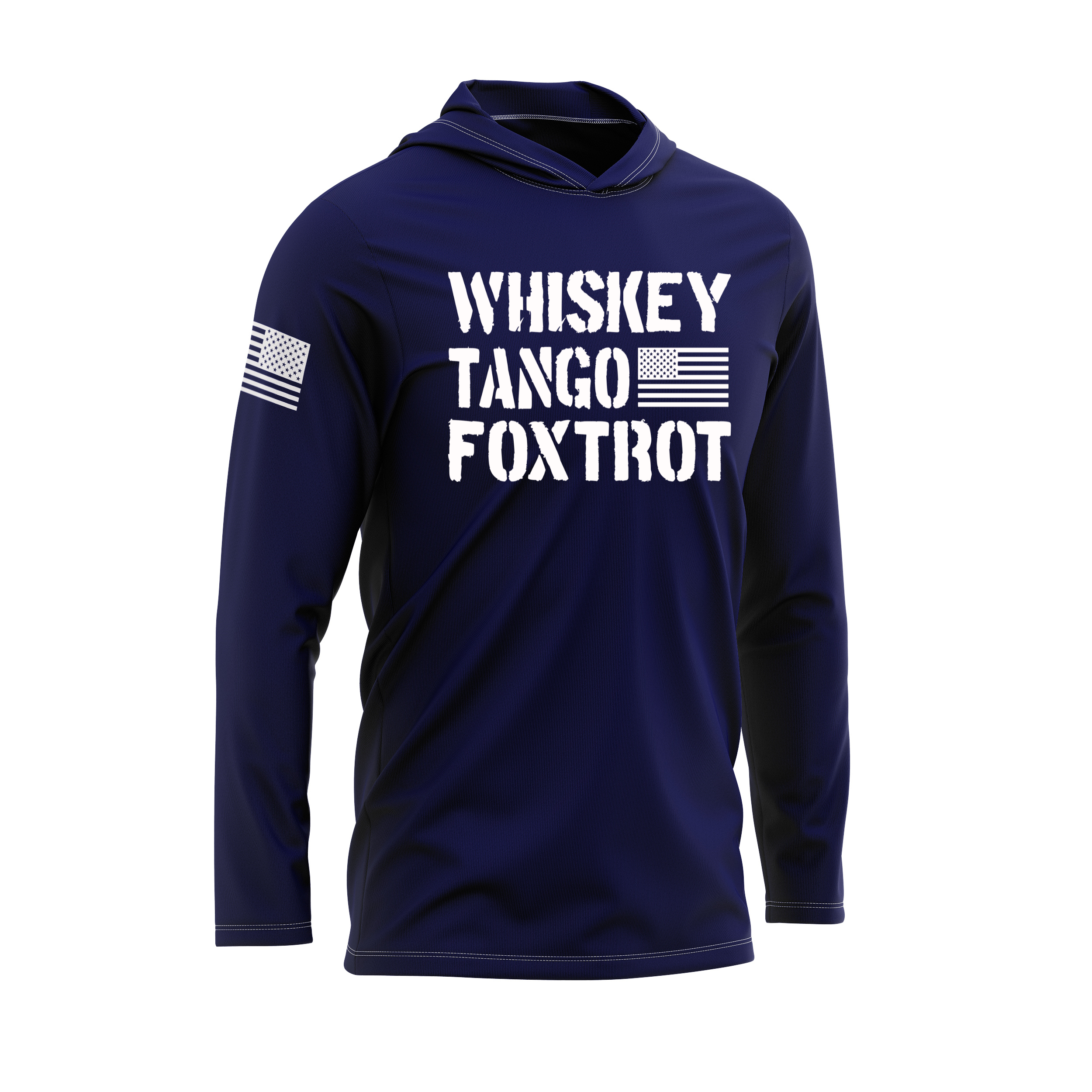 WTF SPF30 Patriotic Performance Hoodie