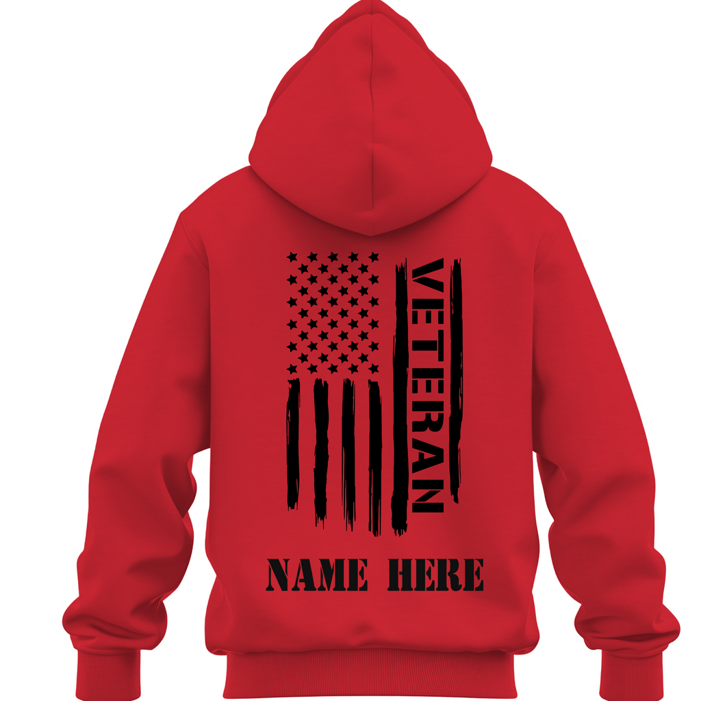 USA Veteran Personalized Veteran Hoodie