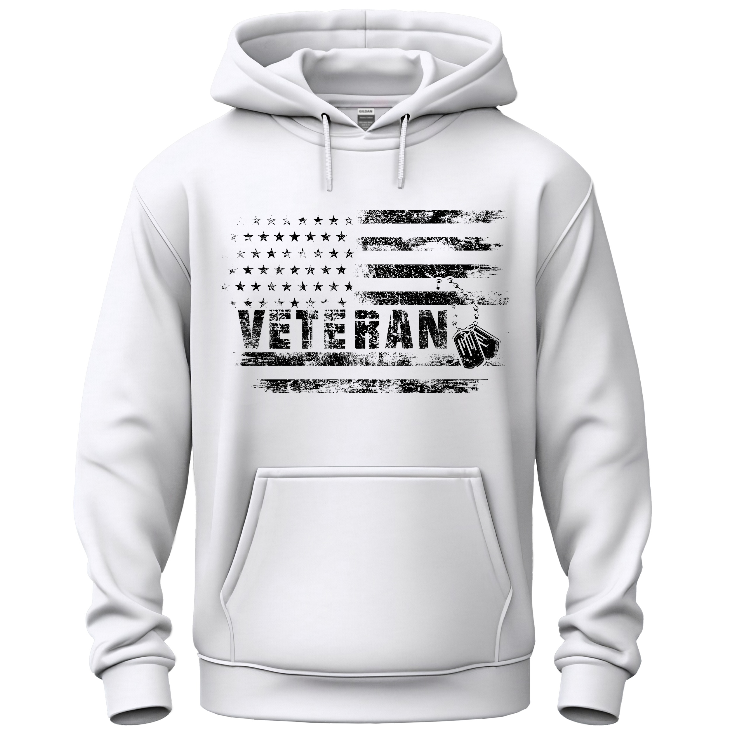 Veteran USA Flag Personalized Hoodie