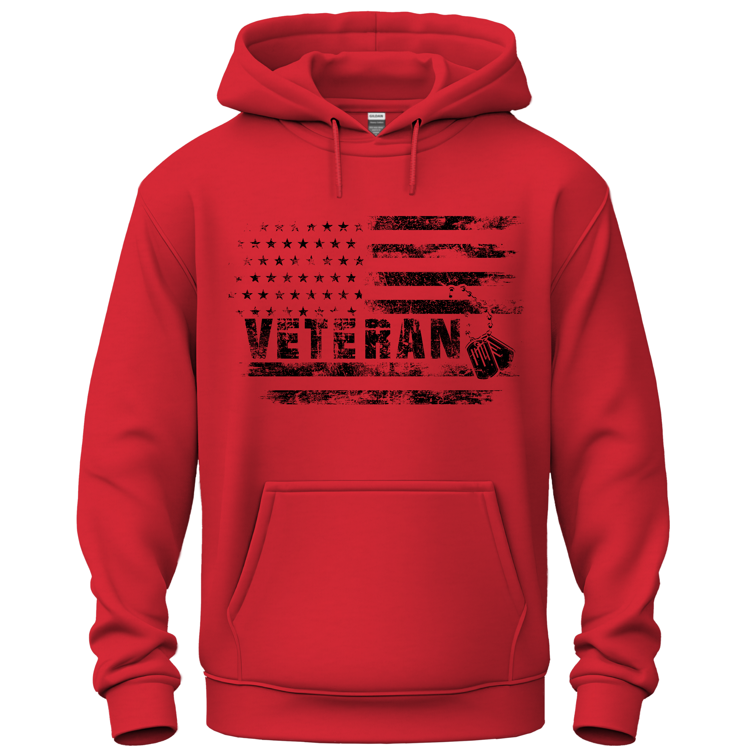 Veteran USA Flag Personalized Hoodie