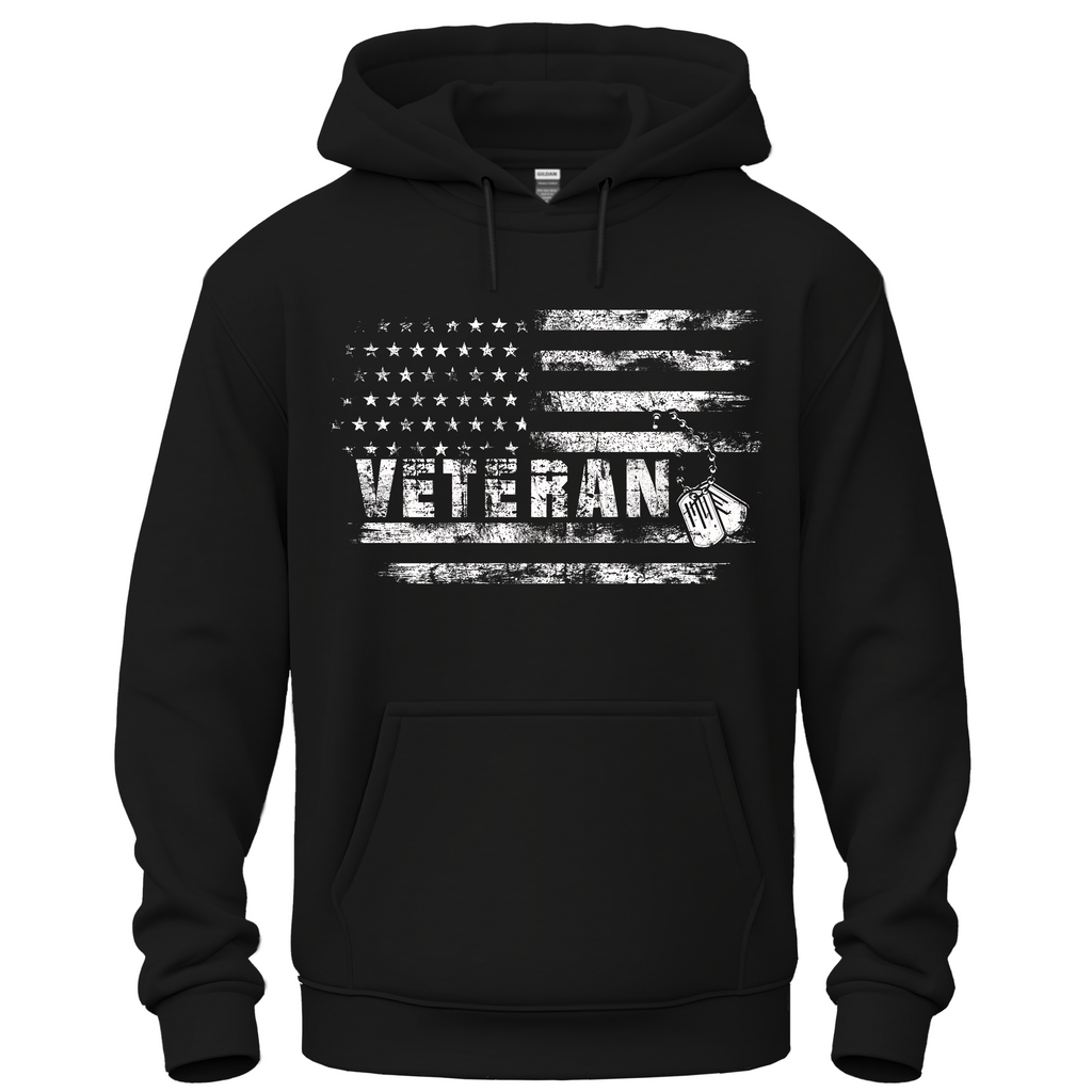 Veteran USA Flag Personalized Hoodie